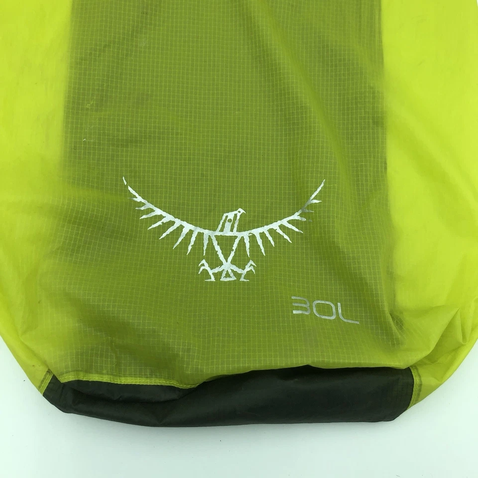 Saco seco Osprey ultraleve amarelo leve 30L acampamento ao ar livre caminhada trilha bolsa - Imagem 2 de 4