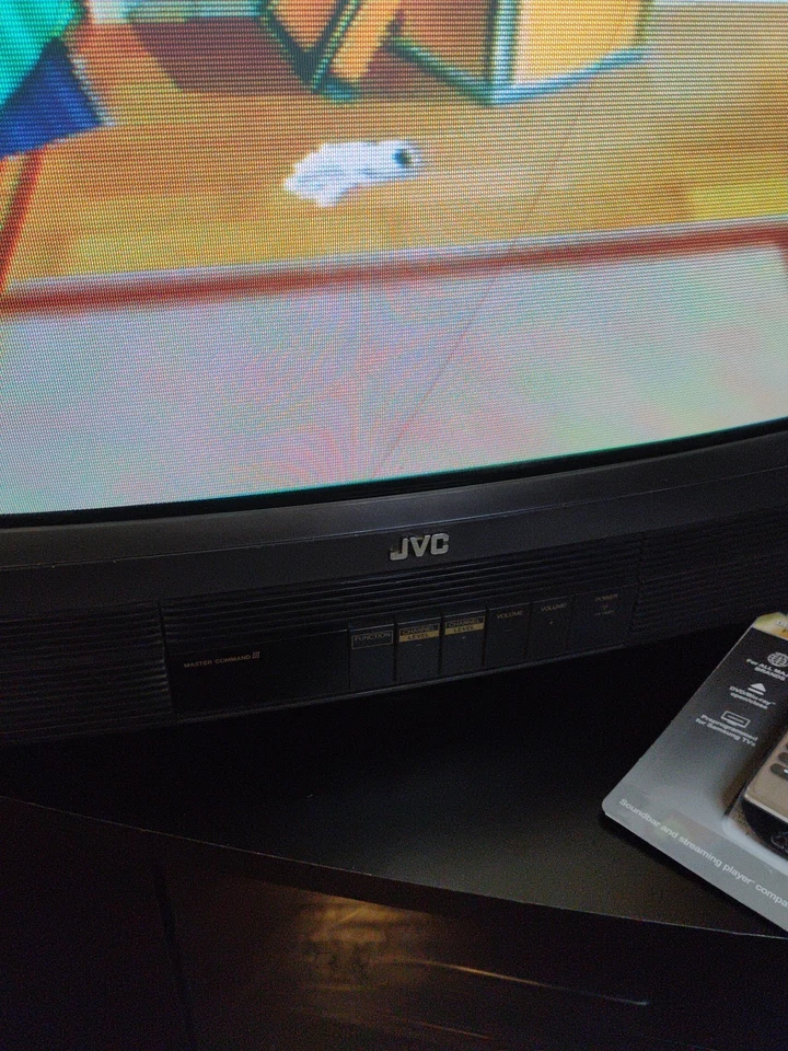 🔥1990 JVC 20" C-2019 CRT TV Vintage Retro Gaming W/Remote RF Connection Old - Image 3 of 4