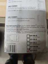 Pro-Lok Entry Armor Latch Protector 1" Versatile ELP-240-S Stainless Steel#362