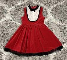 Harajuku Mini For Target Dress Girls L(10/12) Red Velvet Holiday Tea Time Dress