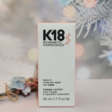 K18 Biomimetic Hairscience Leave-in Molecular Repair Hair Mask 50ml BNIB