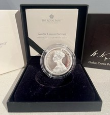2021 The Great Engravers Gothic Crown Portrait 2oz Silver Proof Mint Royal Mint