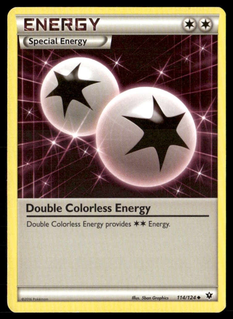 Double Colorless Energy Uncommon XY - Fates Collide 114/124 LP Pokémon TCG