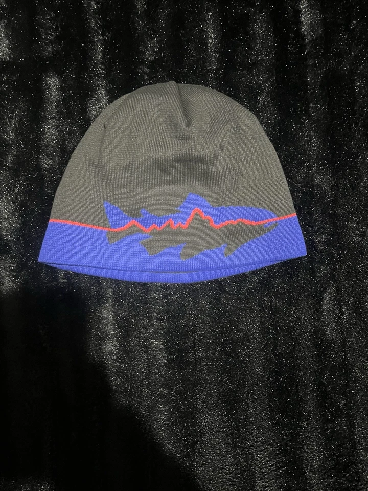Gorro Patagonia Azul/Negro/Rojo Fitz Roy Mountain Exterior Talla Única Unisex Adulto Foto 2 de 4