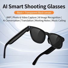 AI Smart Glasses Camera Display Camera Photo Video Bluetooth Fit IOS/Andriod LDD