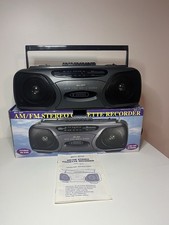 Vintage Lenoxx Sound CT-731 AM/FM Stereo Cassette Recorder Boombox Box Manual