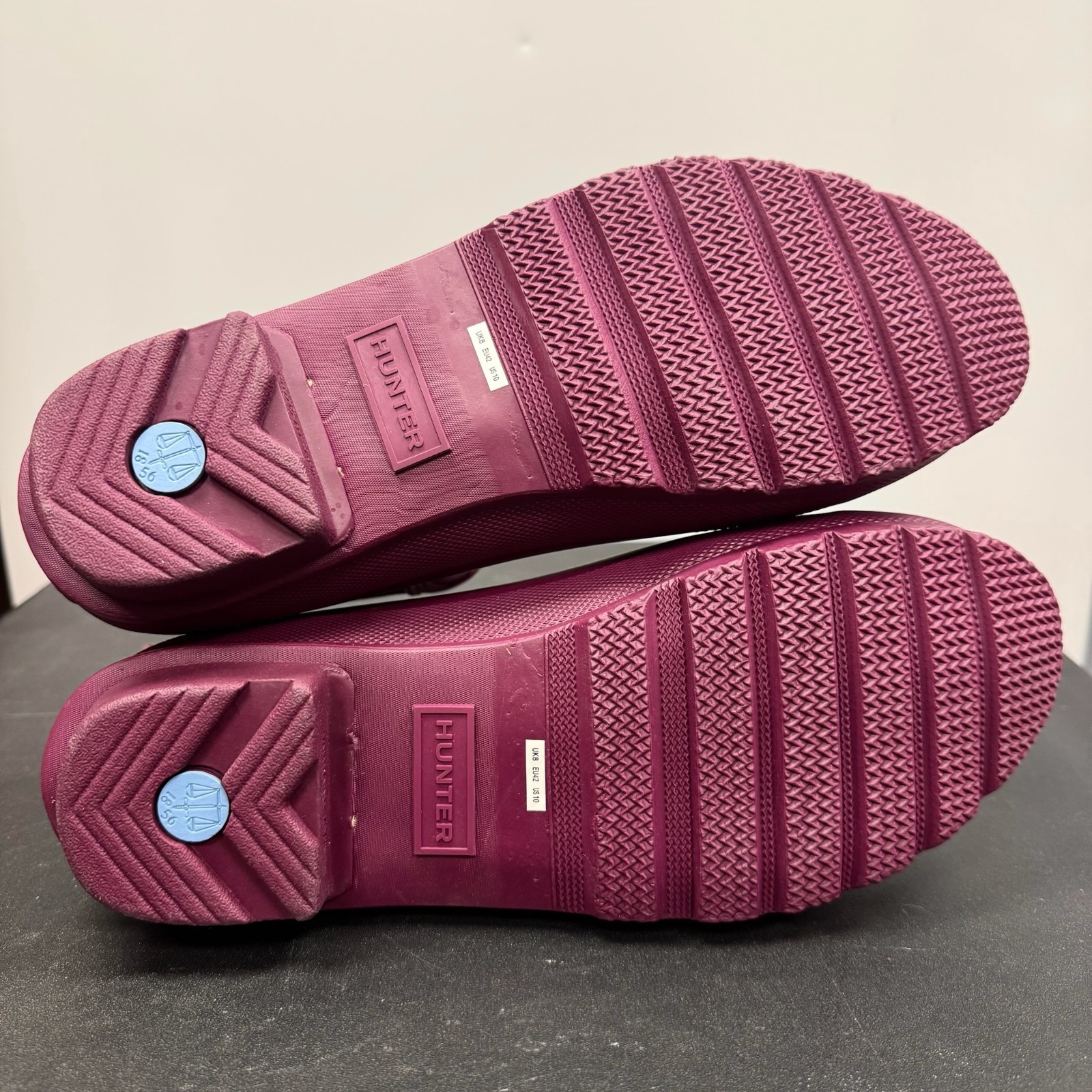 Hunter Original Chelsea Short Rain Boots Wellies Waterproof US Women 10 Red