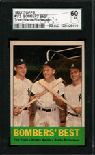 1963 Topps Tresh/Mantle/Richardson #173 SGC 5 60 EX