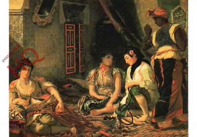 Ansichtskarte::Eugene Delacroix, Femmes D'Alger Dans Leur Appartement