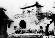 Imperial Japanese Army soldiers occupy Jinan Castle during Jinan I- Old Photo