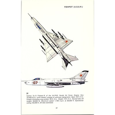Fishpot-B Delta Dart USSR USA 1970 Attack & Training Aircraft Print SE2-1