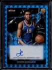 2024 Topps Finest Basketball Blue Geometric Refractor Justin Edwards #ES-JE