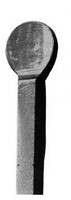 Zaunspitze | HöHe: 100 Mm | Material: 12X12 Mm | Stahl S235JR, Roh