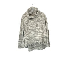 Anthropologie Saturday Sunday Gray Hilo Pullover Cowl Neck Sweater Small