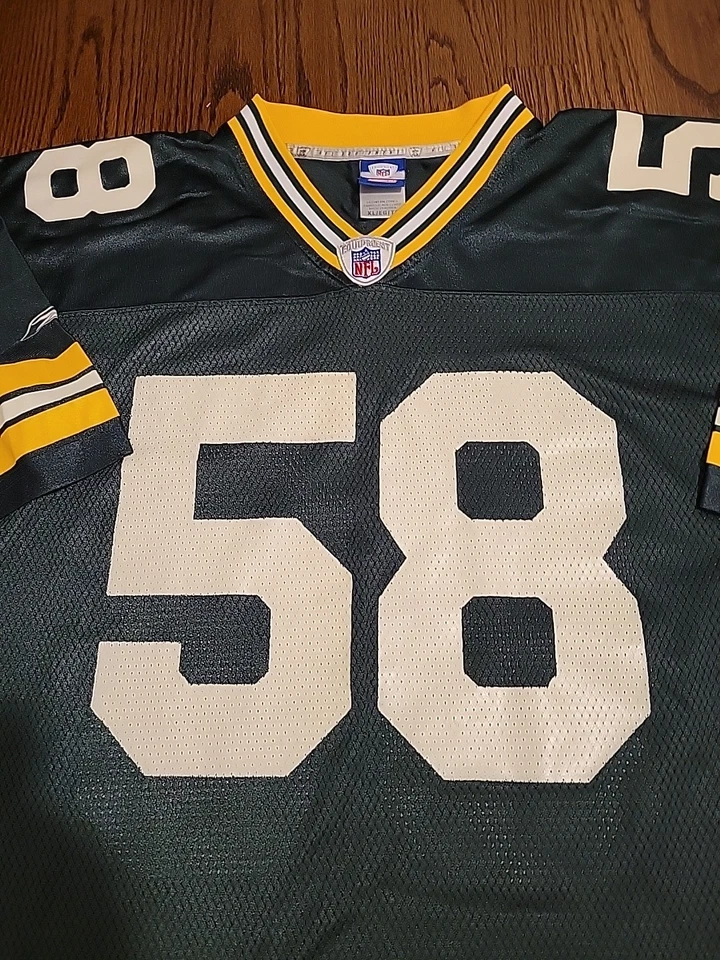 Camiseta de fútbol americano Reebok Andy Dalton Green Bay Packers NFL para hombre XL Foto 3 de 4