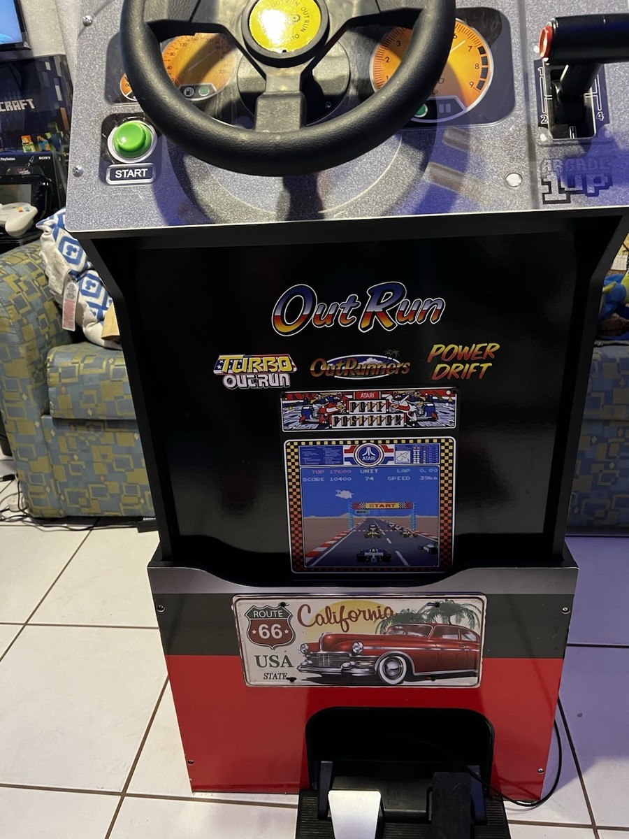 Arcade1Up OutRun Standup Arcade Machine with Riser WORKING GREAT