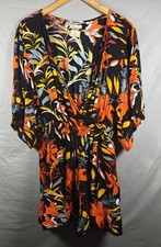SUPERDRY Ladies tropical Floral Print Jumpsuit Shorts Med Pickets Size 8