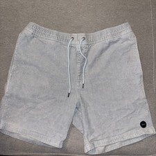 RVCA Men's Escape Elastic Cord Shorts Size large Gray