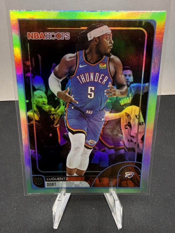 💥2025-26 Topps NBA Hoops Luguentz Dort Rainbow Foil Oklahoma City Thunder