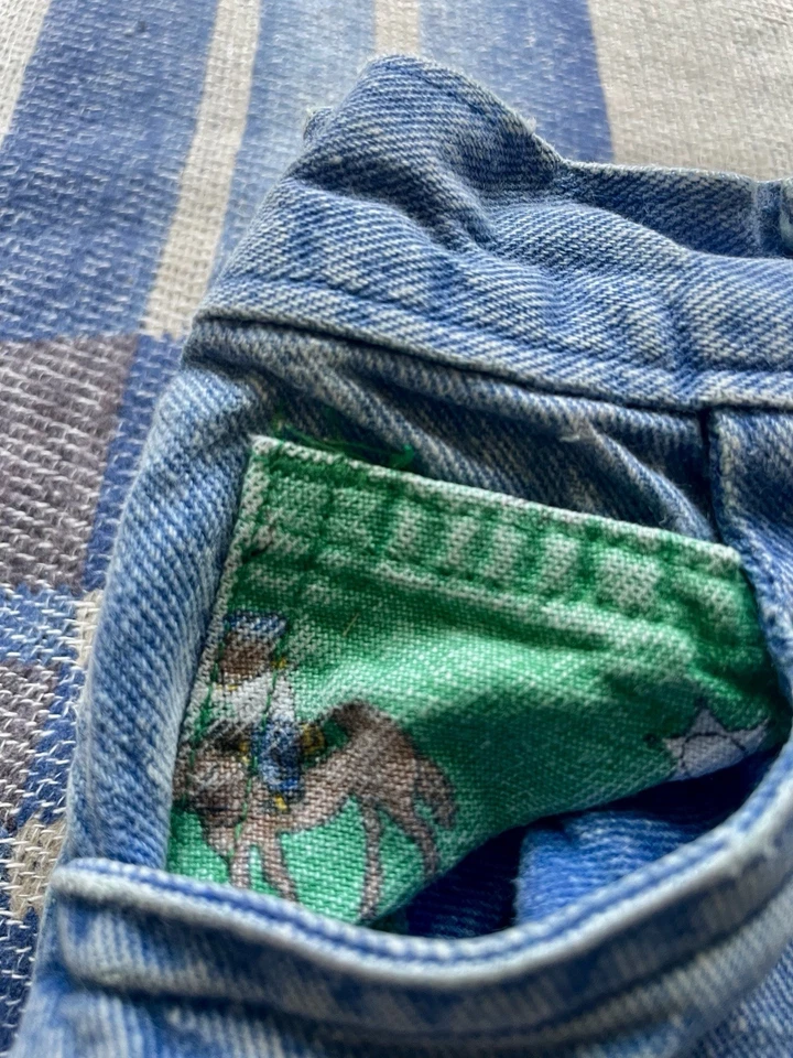 Vintage 1970s/80’s Kids Osh Kosh B’gosh Cowboy Lined Denim Jeans 2T - Image 2 of 4
