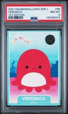 2021 SQUISHMALLOWS SER 1 1ST ED #69 VERONICA PSA 8