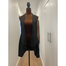 🌟 Naracamicie Black Waistcoat – Size S/M (tagged as 0)– New Without Tags 🌟
