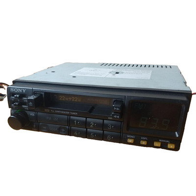 SONY XR-220 FM/AM CASSETTE CAR STEREO 22W+22W PLL SYNTHESIZER TUNER DC12V Tasted