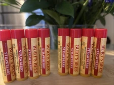 Burt's Bees Beeswax Lip Balm - 0.15oz (8Count)  Bundle New strawberry