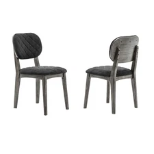 Katelyn Modern Upholstered Dining Room Kitchen Chairs - Set of 2, 19 Height, ...