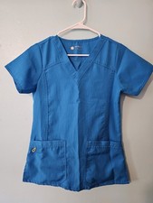 Wonder Wink Four Stretch Brand Turquoise Scrub Top - sz XS