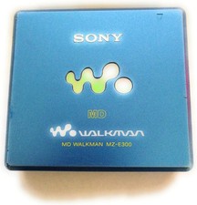 Vintage Sony MiniDisc Walkman MD Player - Blue MZ-E300/L 