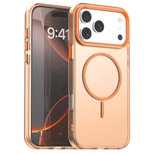 For iPhone 17 Pro Max 16 15 Magnetic Hard Back Protective Back Shockproof Case 