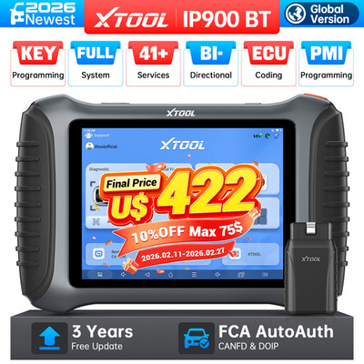 XTOOL IP900BT Wireless OBD2 Scanner Full System Diagnostic Tool 41 Function TPMS