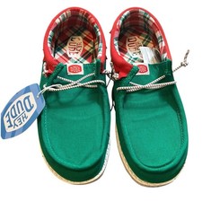 Hey Dude Wally T Holiday Elf Christmas Child/Toddler Size 7 Shoes 42147-3XX