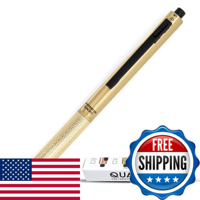 Monteverde Usa Quadro 4-In-1 Multifunction Pen - Brass Finish - Three Ballpoint