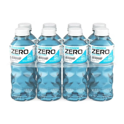 POWERADE Zero Sugar Mixed Berry Electrolyte Sports Drink Bottles,20 fl oz,8 Pack