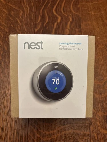 SEALED Nest Learning Thermostat T200577 (2nd Generation) Stainless Steel