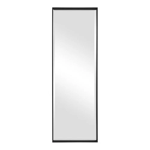 Uttermost Kahn Rectangular Oversized Iron Metal Mirror in Satin Black - Picture 1 of 7