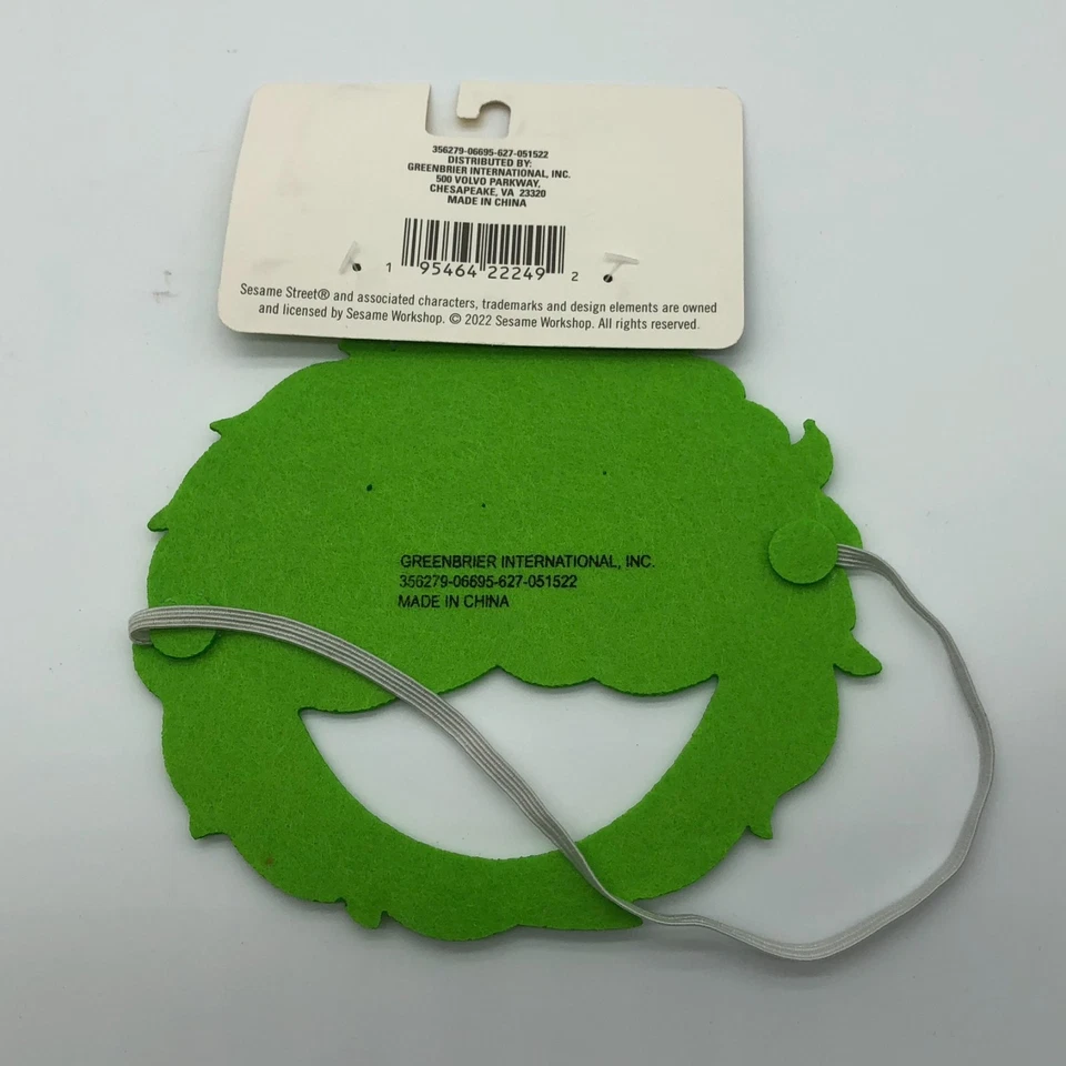 Disfraz de Plaza Sésamo Niño Máscara de Fieltro Bert Ernie Big Bird Oscar Nuevo Lote Foto 4 de 4