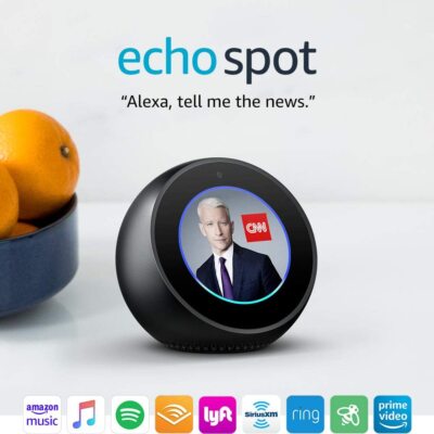 New Echo Spot Smart Alarm Clock with Alexa WiFi Bluetooth Model