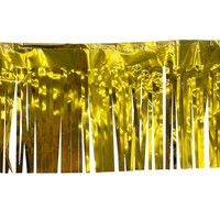 Party Deko Girlande Gold Fotobooth Hintergrund Geburtstag Silvester Gold Blogger
