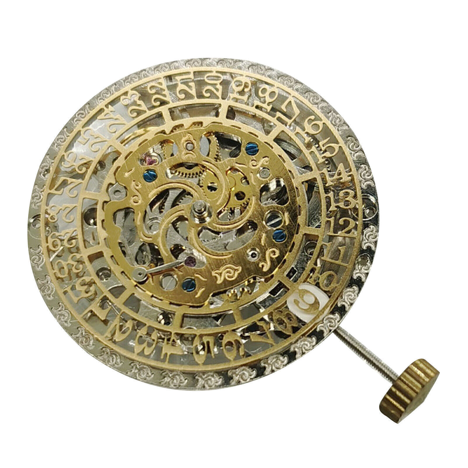 Hollow Skeleton Automatic Mechanical Watch Movement 2189 Replacement