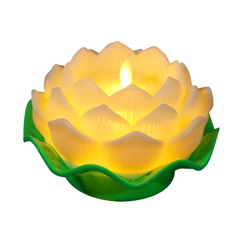Lotus Flower Multicolor LED Light Battery Operated LED Lotus Candles Romantic - Picture 9 of 24
