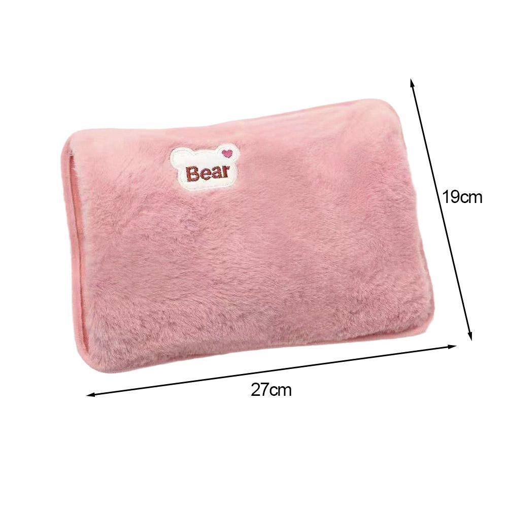 Rechargeable Electric Hot Water Bottle Bed Hand Warmer Massaging Heat