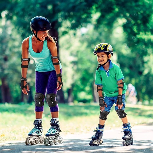 6Pcs Set Girl Boy Kids Skate Cycling Bike Protective Wrist Knee Elbow Safety Pad - Picture 5 of 7