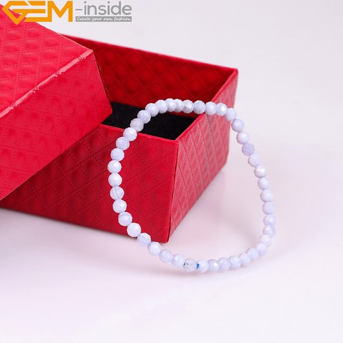 Bangle Womens Natural Mixed Faceted Round Beads Stretchy Bracelet Reiki Chakra - Picture 59 of 71