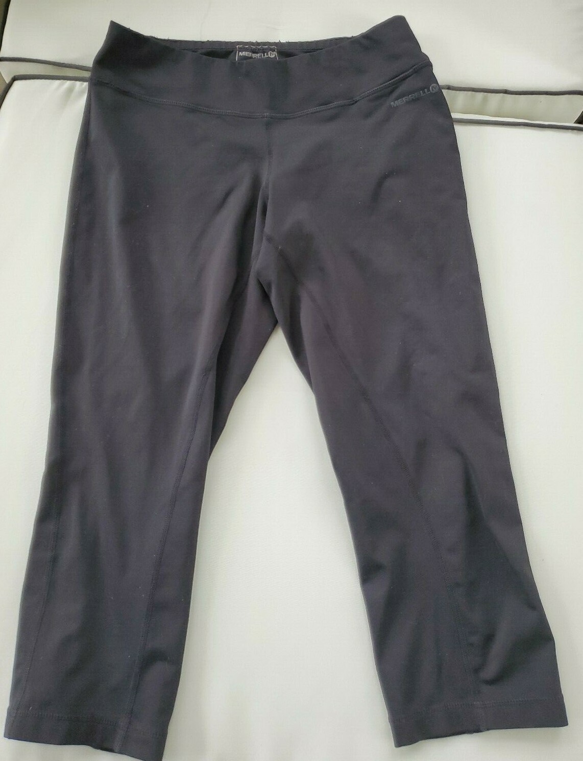 Merrell Pantaloni Yoga Nero Allenamento Leggings Donna Taglia Media Atletica Capri