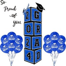 2024 Graduation Decorations Set - So Proud of You - Class of 2024 Balloon Boxes