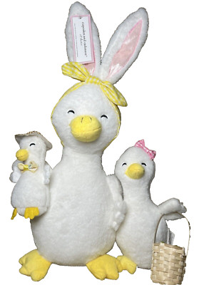 Cupcakes And Cashmere Easter Plush Duck Bunny Family Shelf Sitters 2024