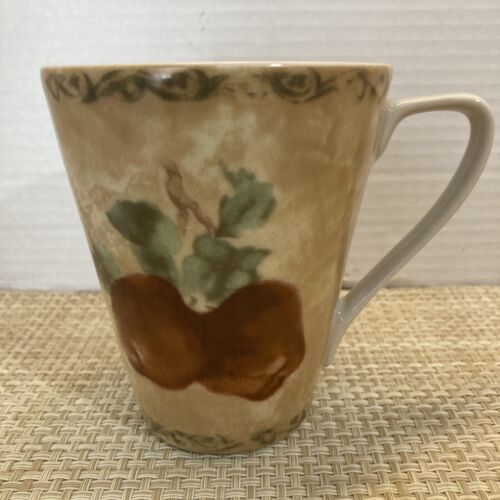 Cortland Mug Apple Fruit Cheri Blum 222 Fifth 4.5" Scroll Edge - Picture 2 of 4